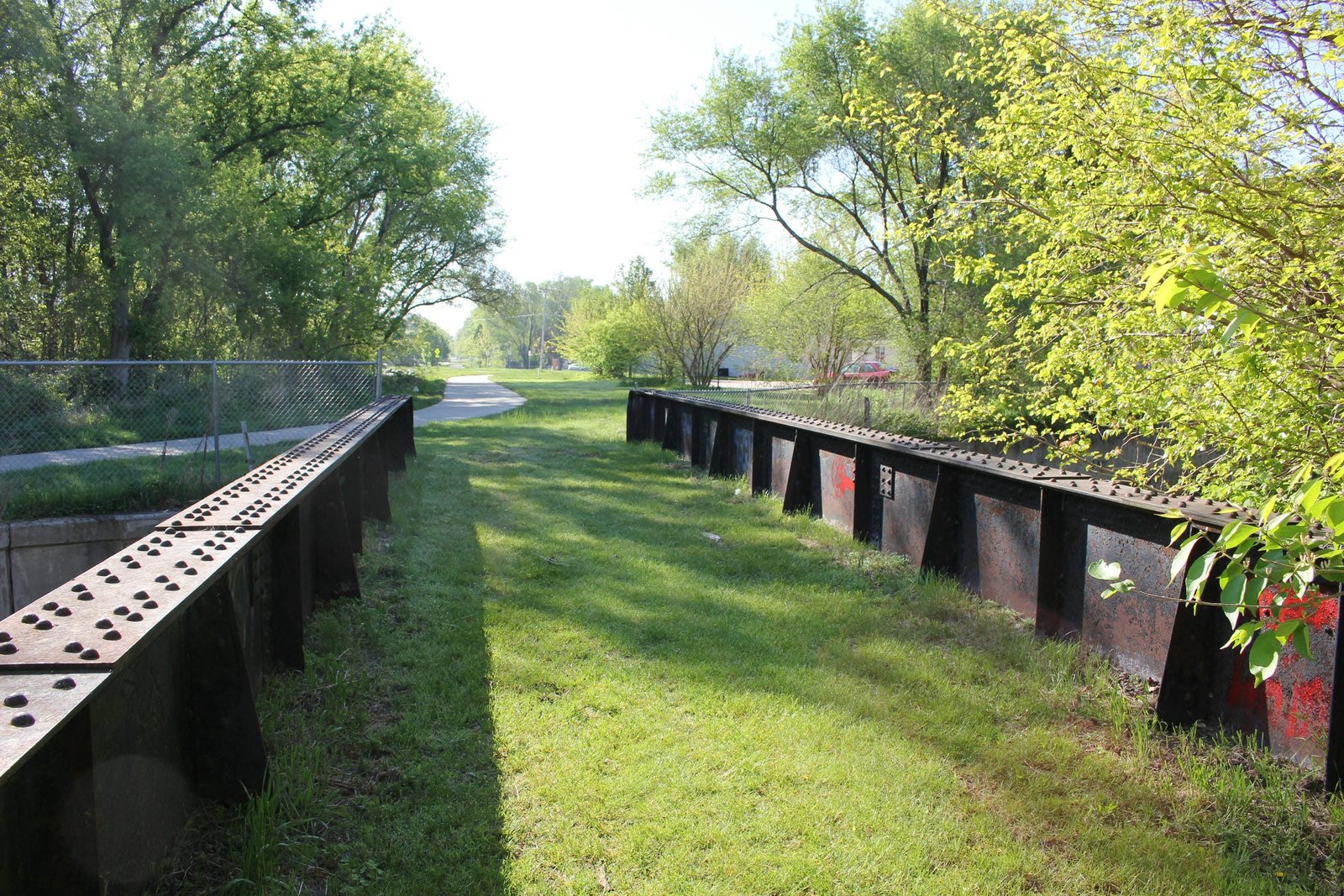 Looking east